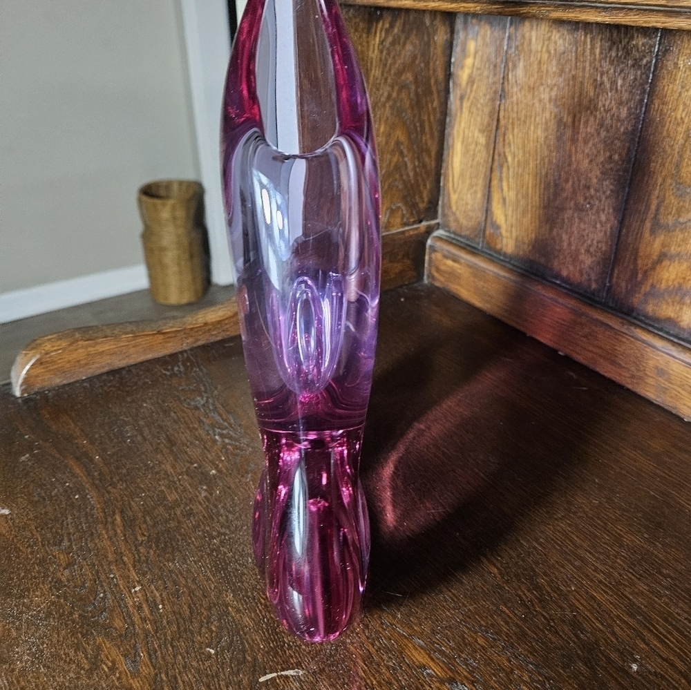 Vintage MCM duel chamber orchid vase. - Picture 7 of 11